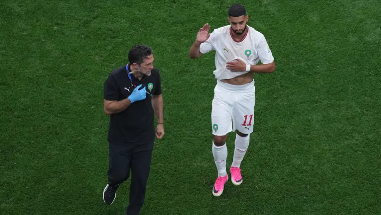 سباق مع الزمن ..  المغرب يترقب جاهزية صيباري لمواجهة فرنسا