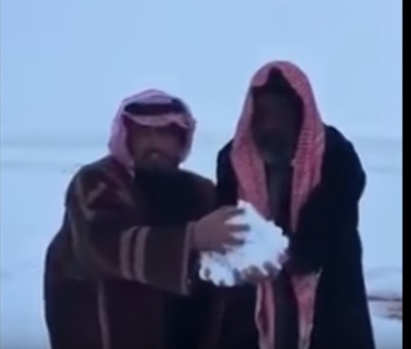 بالفيديو  ..  نكات الثلج في السعودية تغزو مواقع التواصل 