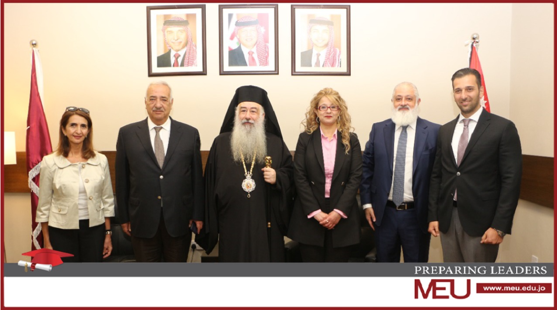 سيادة المطران خريستوفوروس للروم الأرثوذكس يزور جامعة الشرق الأوسط MEU