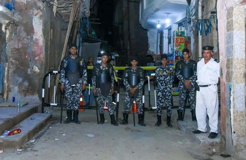 مصر ..  ميل مفاجئ لعقار شاهق يفزع سكان الإسكندرية والسلطات تتحرك