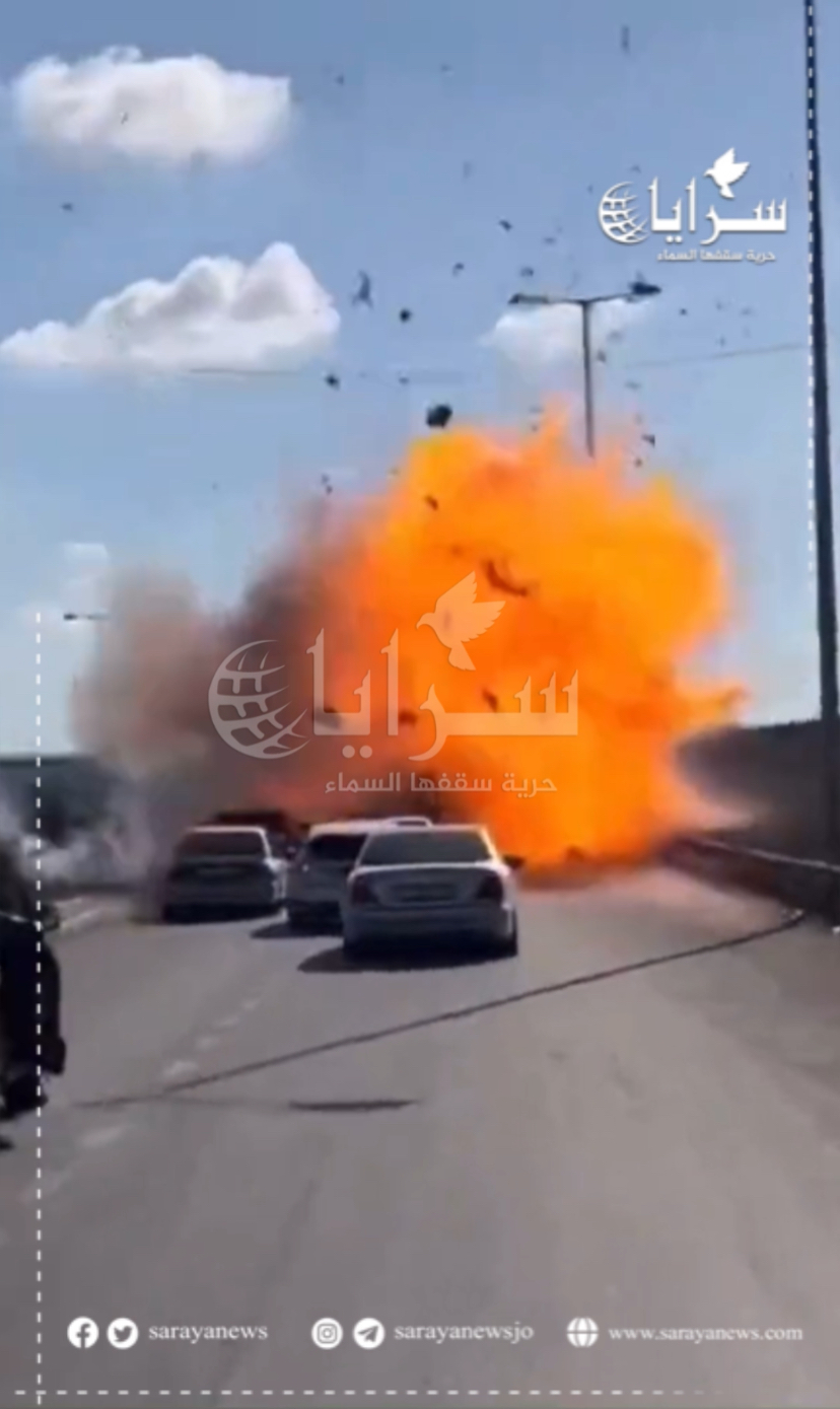 سرايا تنشر لحظة استهداف قوات الاحتلال "شاحنة نازحي غزة" بصاروخ غاشم