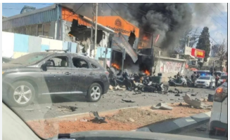 7 إصابات وأضرار جسيمة بسقوط صاروخ إيراني على "تل أبيب"