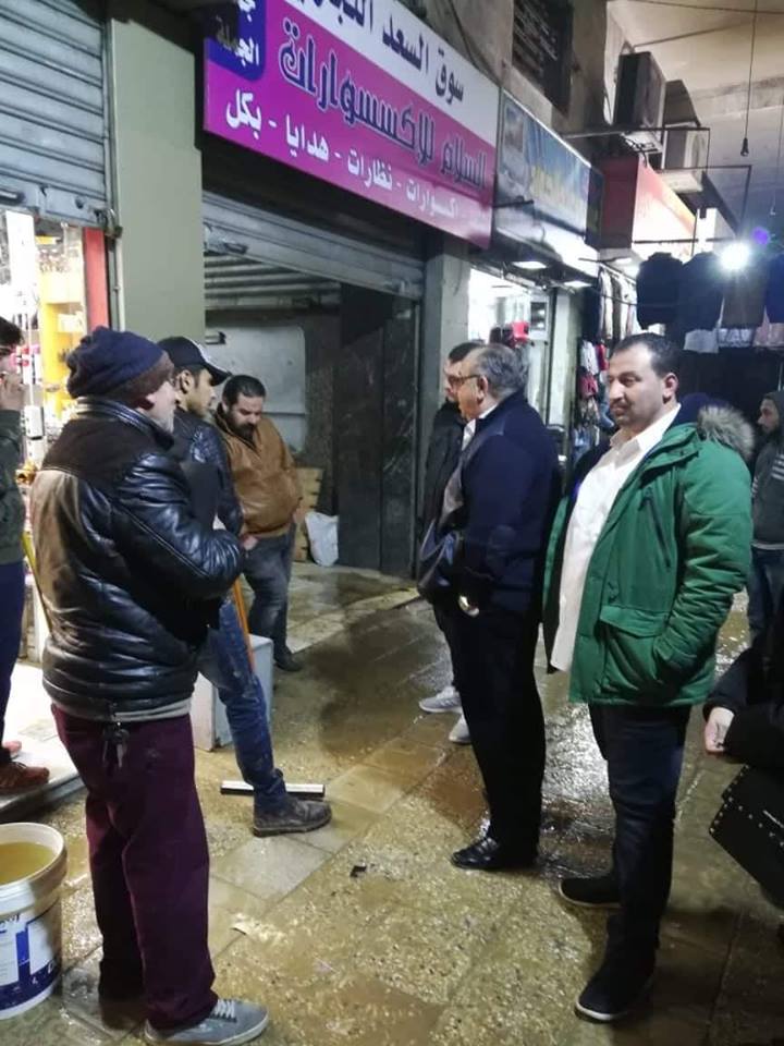 بالفيديو والصور .. النائب السابق الخشمان : حالة وسط البلد تدمع العين  ..  تجار خسروا الملايين وافلسوا 