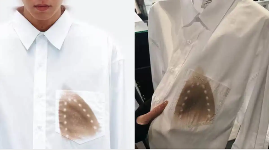 سعره أكثر من 1139 دولار ..  قميص "محروق" يثير جدلا على الإنترنت 