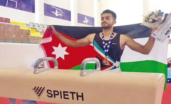 ذهبية للاردن بسلسلة كأس التحدي العالمي للجمباز