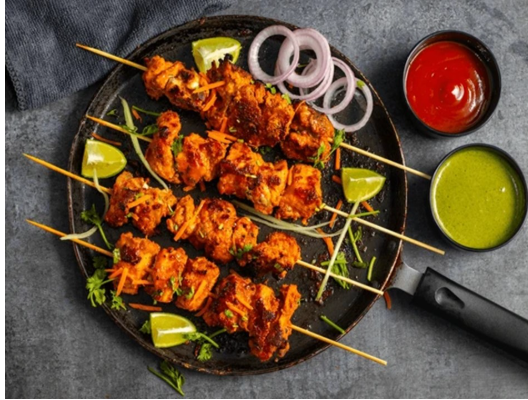 دجاج تكا مع تتبيلة الزبادي