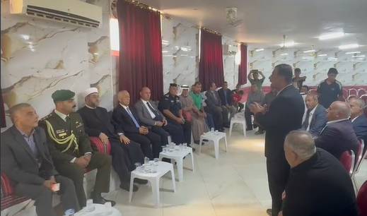 مندوباً عن جلالة الملك ..  العيسوي يعزي عشيرة الزبون بوفاة عواد عليان الزبون - فيديو