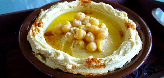 طريقة عمل الحمص بطحينة 