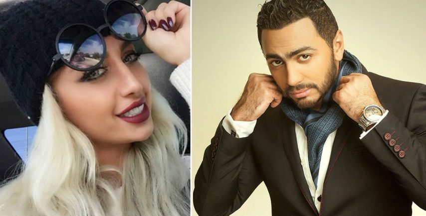 شاهد فضيحة السعودية “مودل روز” مع تامر حسني في أمريكا!!