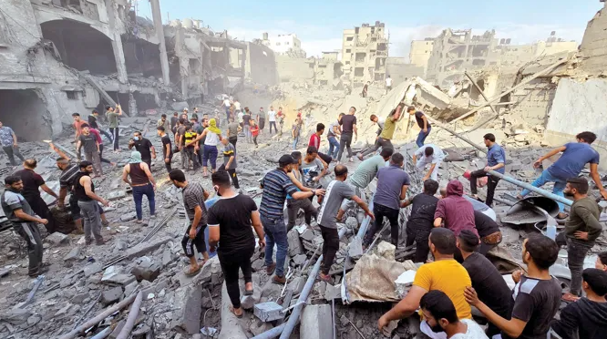 6 شهداء في غارة للاحتلال على حي الشيخ رضوان بغزة
