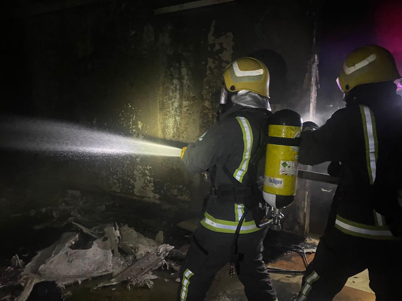 (4) إصابات بضيق تنفس إثر حريق منزل في الرمثا