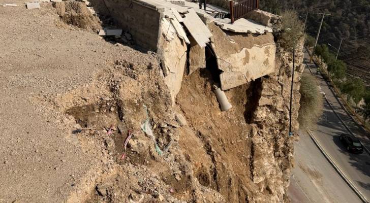بلدية الكرك تحذر من خطر انهيار أجزاء من سور المدينة القديمة