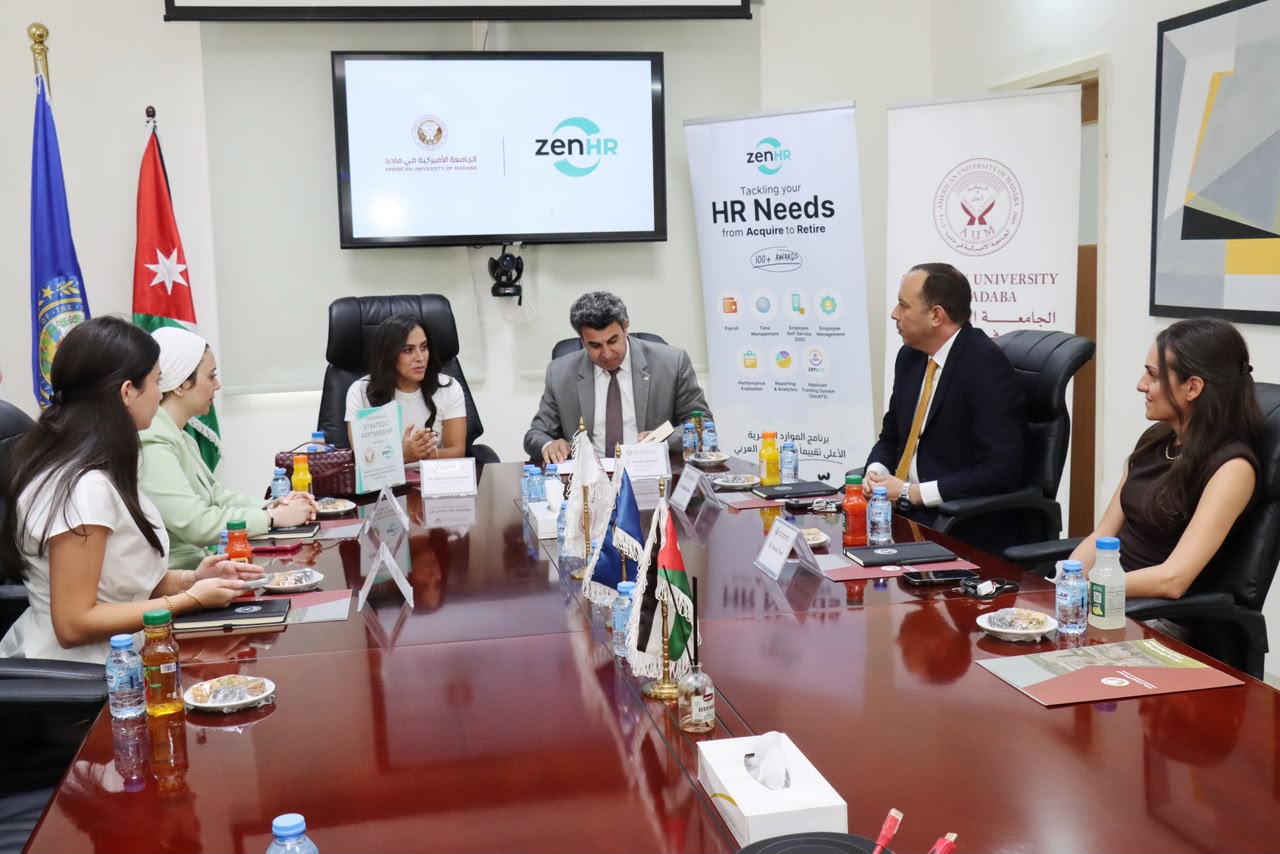 الجامعة الأميركية في مادبا وZenHR توقعان اتفاقية تفاهم لتعزيز التعاون في مجال الموارد البشرية
