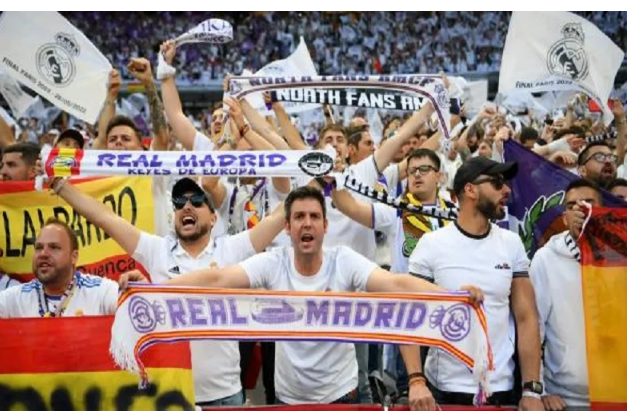 جماهير ريال مدريد تستعد لنهائي دوري الأبطال ب تيفو خاص