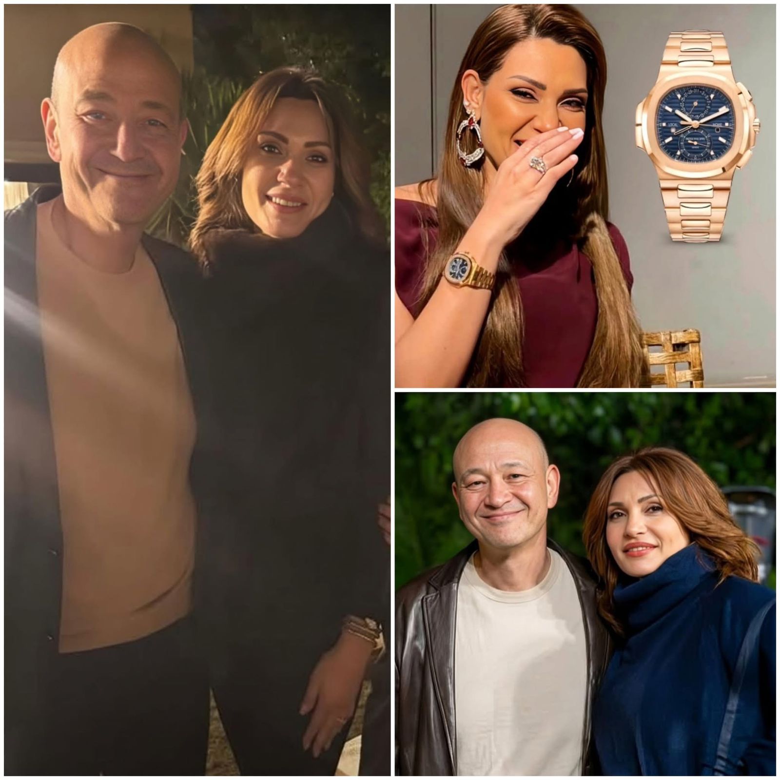 ما هو سر الساعة الذهبية التي اهداها الاعلامي عمرو أديب لزوجته الجديدة دينا طلعت