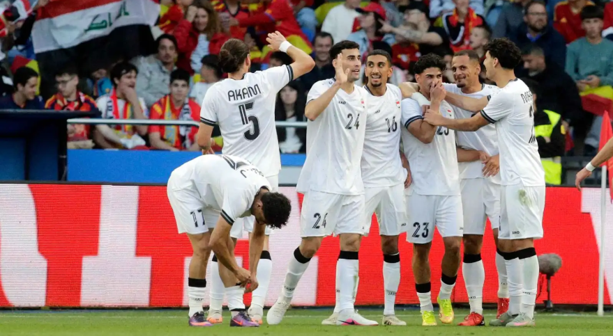 بعد تسجيله أمام إسبانيا ..  نجم منتخب العراق يتوعد فرنسا
