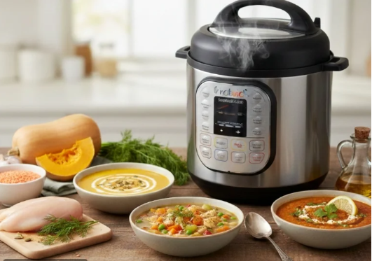 أفضل وصفات شوربات بقدر الضغط: سريعة، صحية ولذيذة لكل يوم