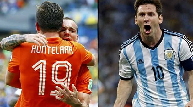 شاهد البث المباشر لمباراة الارجنتين و هولندا 
