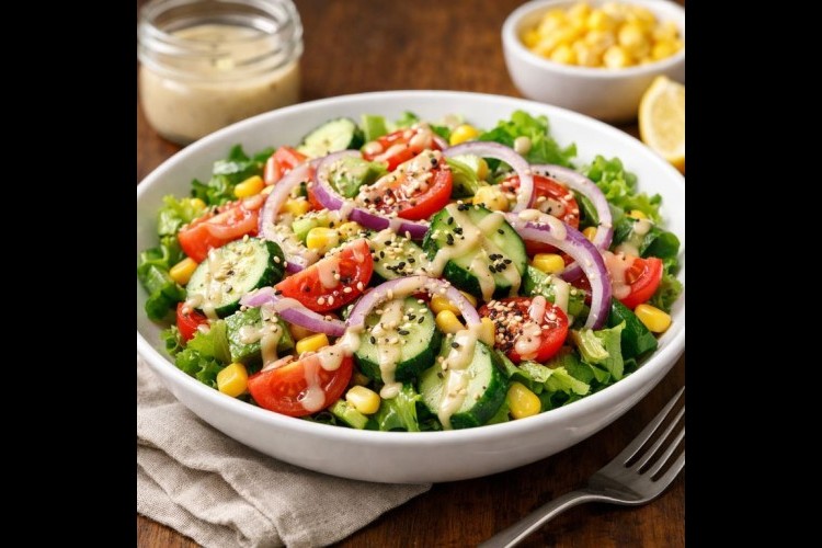 سلطة سمسم وخضار آسيوية