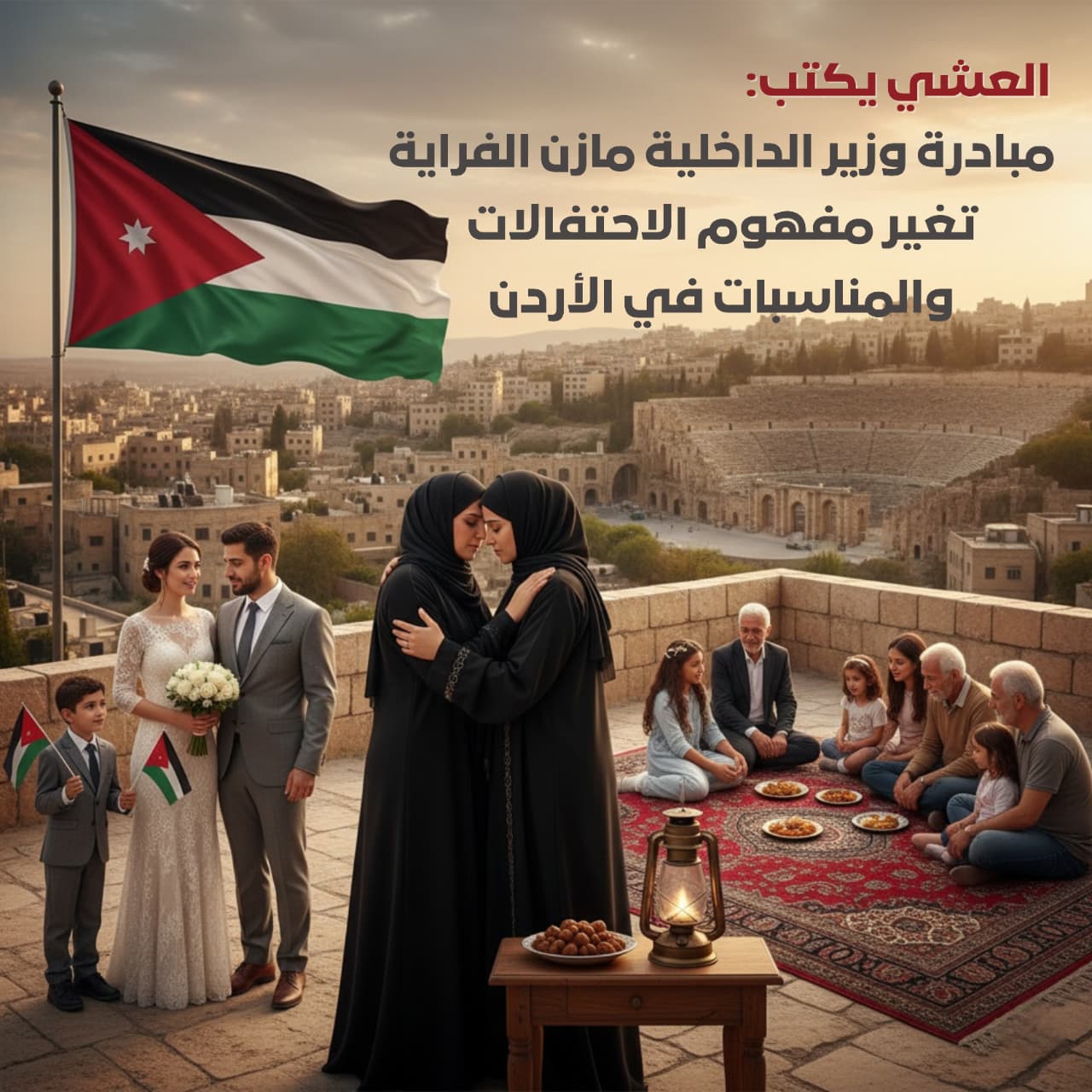 العشي يكتب: مبادرة وزير الداخلية مازن الفراية تغير مفهوم الاحتفالات والمناسبات في الأردن