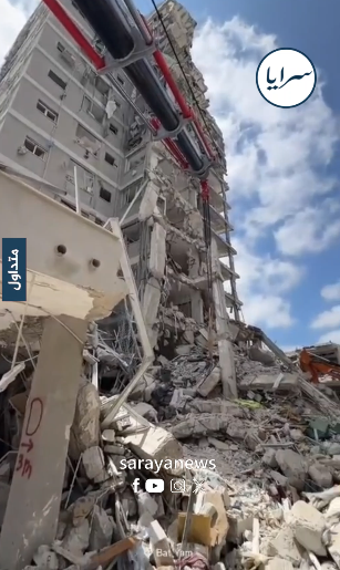 بالفيديو ..  شاهد حجم الدمار في "بيت يام" نتيجة الصواريخ الإيرانية 