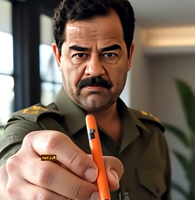 شاهد بالفيديو ..  عندما نجا صدام حسين من الاغتيال بالقلم المسموم 