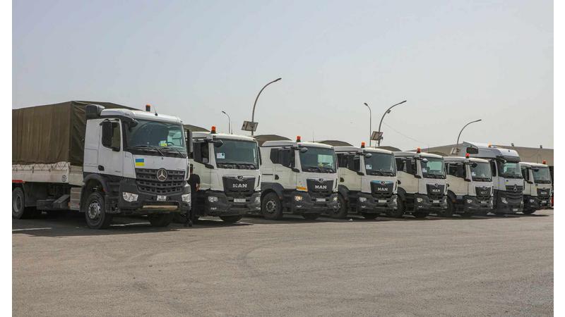 الأردن يسير ٤١ شاحنة من المواد الغذائية لأهلنا في غزة