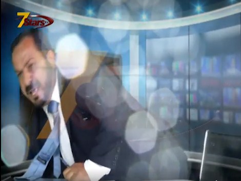 بالفيديو  ..  شجار على الهواء و تراشق بالمياه بين الناطق الاعلامي لنقابة المعلمين و أحد الصحفيين 