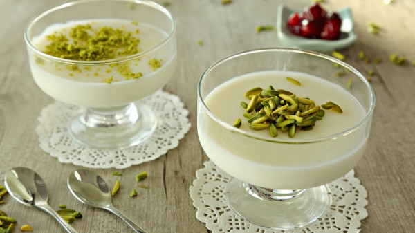 طريقة عمل مهلبية بالفستق الحلبي