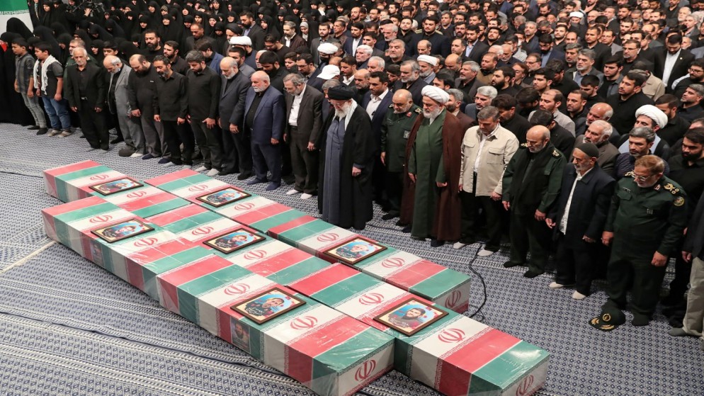 طهران تشيع قتلى الحرس الثوري في ضربة دمشق تزامنا مع إحياء "يوم القدس"