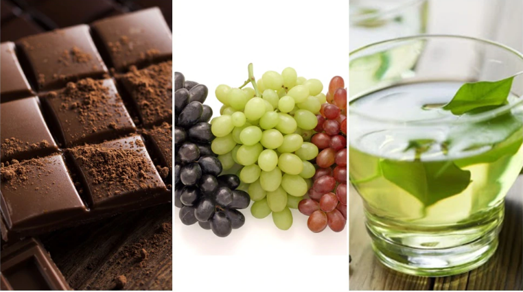 الشاى الأخضر والشوكولاتة الداكنة والعنب مضادات لفيروس كورونا