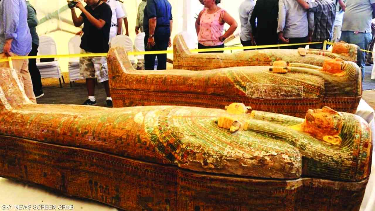 كشف أثري جديد في مصر يضم 59 تابوتاً