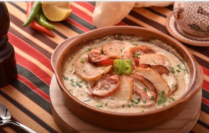 صينية كفتة بالطحينة والبطاطا