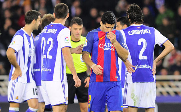 برشلونة يقع في فخ التعادل أمام ريال سوسييداد