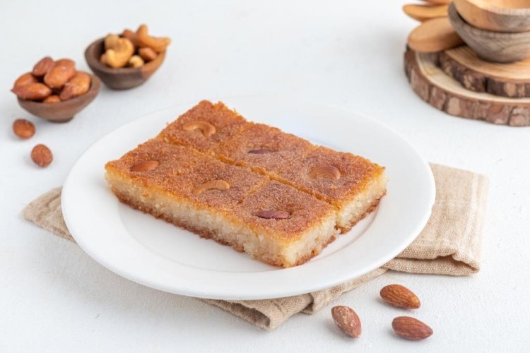 البسبوسة العادية بالزبادي