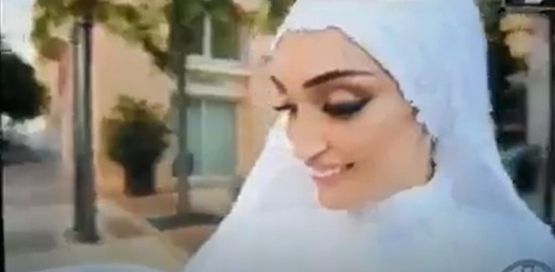 بالصور و الفيديو  ..  انفجار بيروت  ..  عرس لبناني يتحول لنكبة و العروسة تهرول باكية  ..  لقطات صادمة