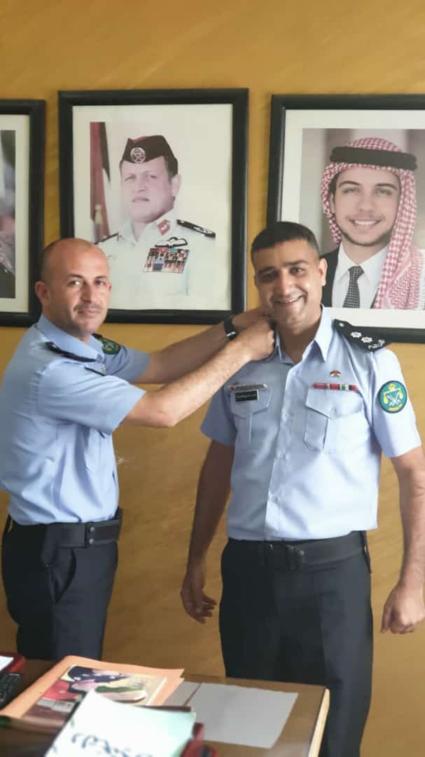الملازم أول أحمد عبيدات مبارك الترفيع