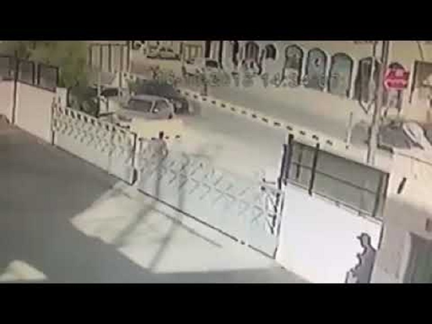 فيديو مروع  ..  لحظة دهس احد افراد الدفاع المدني في مادبا 