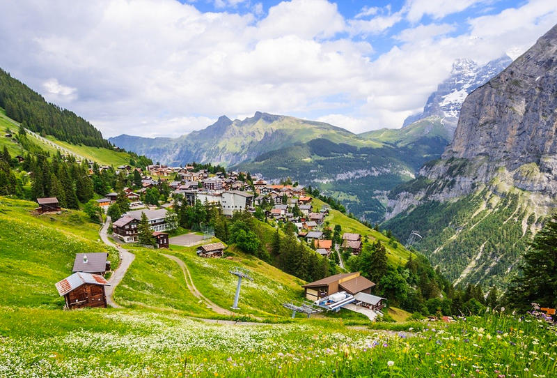 بالصور  ..  السياحة في الريف السويسري