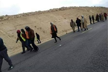  الكرك: عاطلون عن العمل يبدأون مسيرة باتجاه عمان
