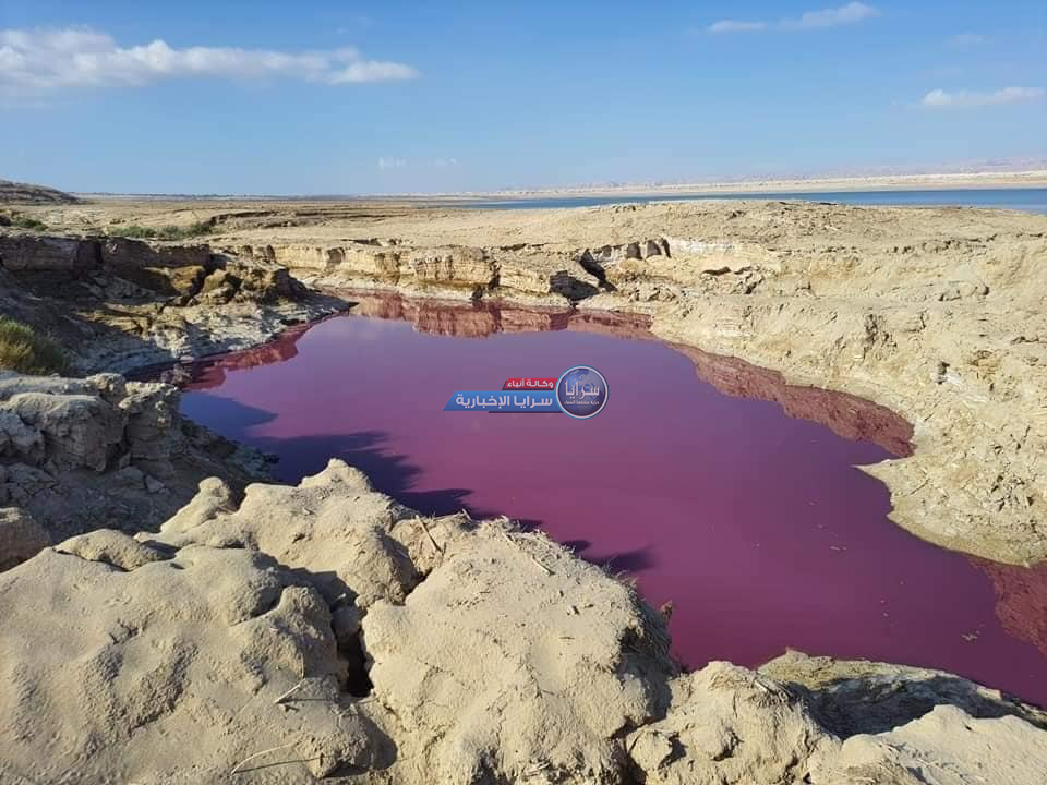 "الحكومة" تعلق على المياه الحمراء مجهولة المصدر في البحر الميت
