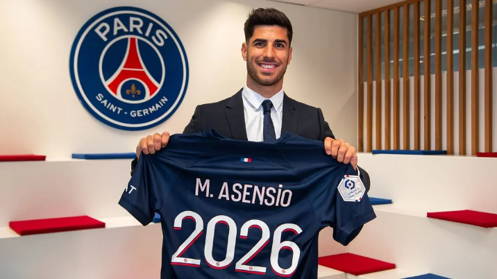  جناح ريال مدريد السابق أسينسيو ينضم إلى سان جيرمان