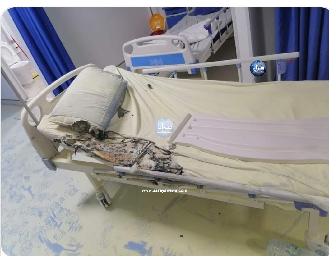 إصابة شخص و إخلاء 6 آخرين إثر حريق محدود في المستشفى الميداني بمنطقة ايدون في إربد