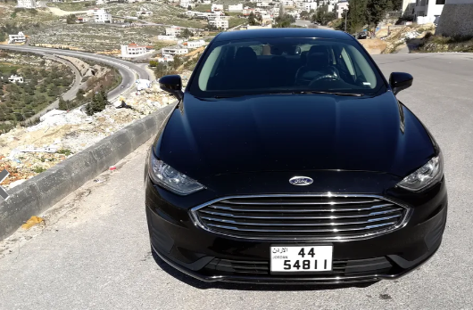فورد فيوجن 2019 كلين تايتل فحص كامل لون اسود رقم لوحة مميز 