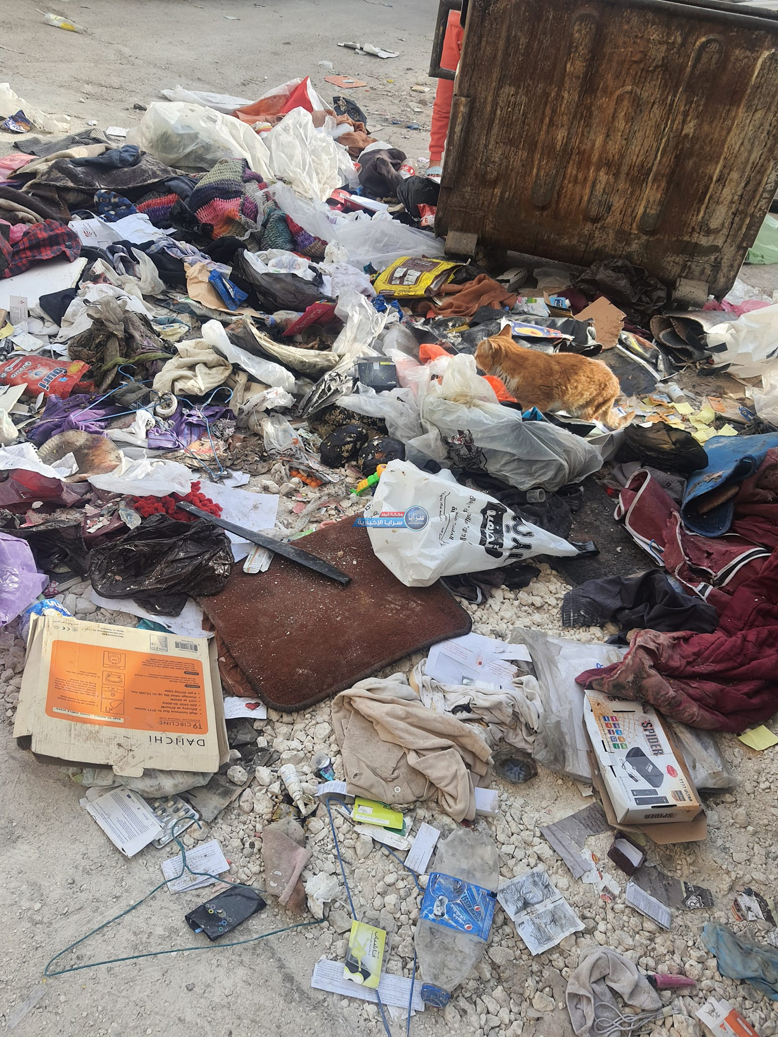 شكوى من انعدام النظافة في شارع بولاد بالزرقاء والبلدية ترد تم ازالة النفايات 