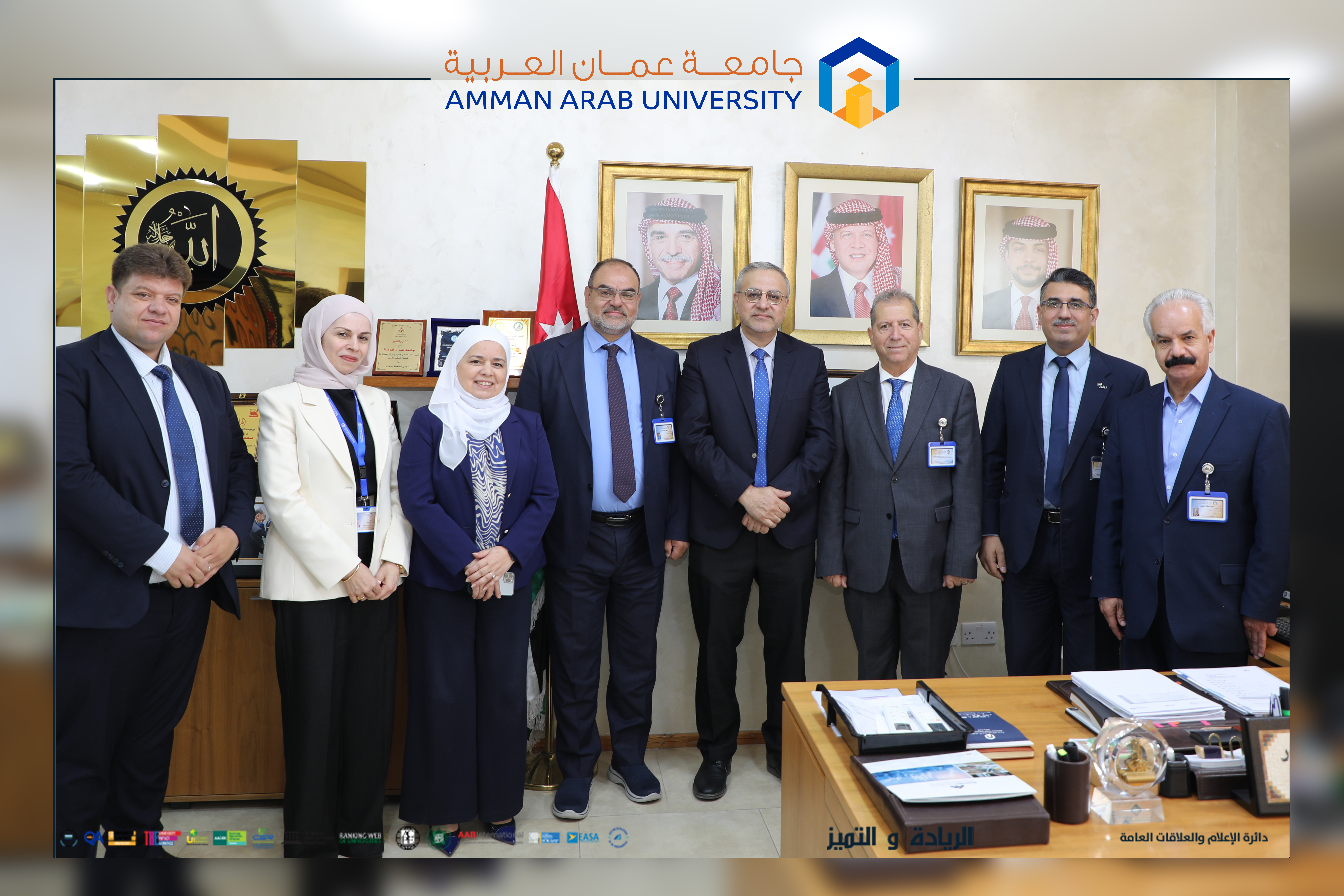 رئيس جامعة عمان العربية يبحث آفاق التعاون الأكاديمي والبحثي المشترك مع جامعة قطر