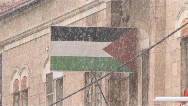 بدء تساقط الثلوج على فلسطين