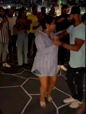 فيديو  ..  يثير ضجة في مصر بعد رقص شيرين مع شاب