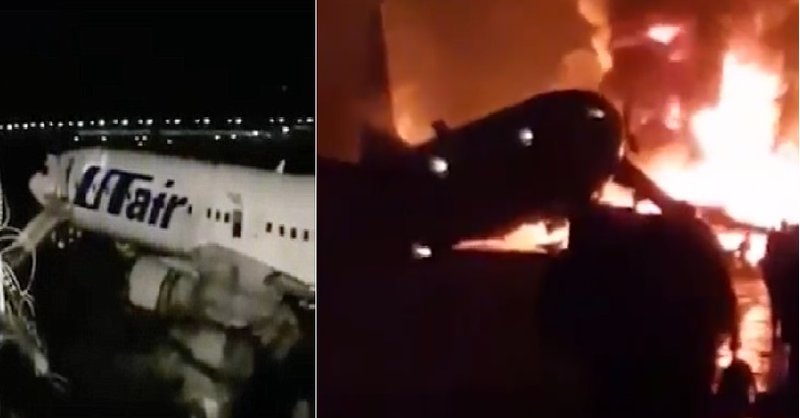 بالفديو ..  لحظة هروب 164 راكباً من جحيم طائرة روسية