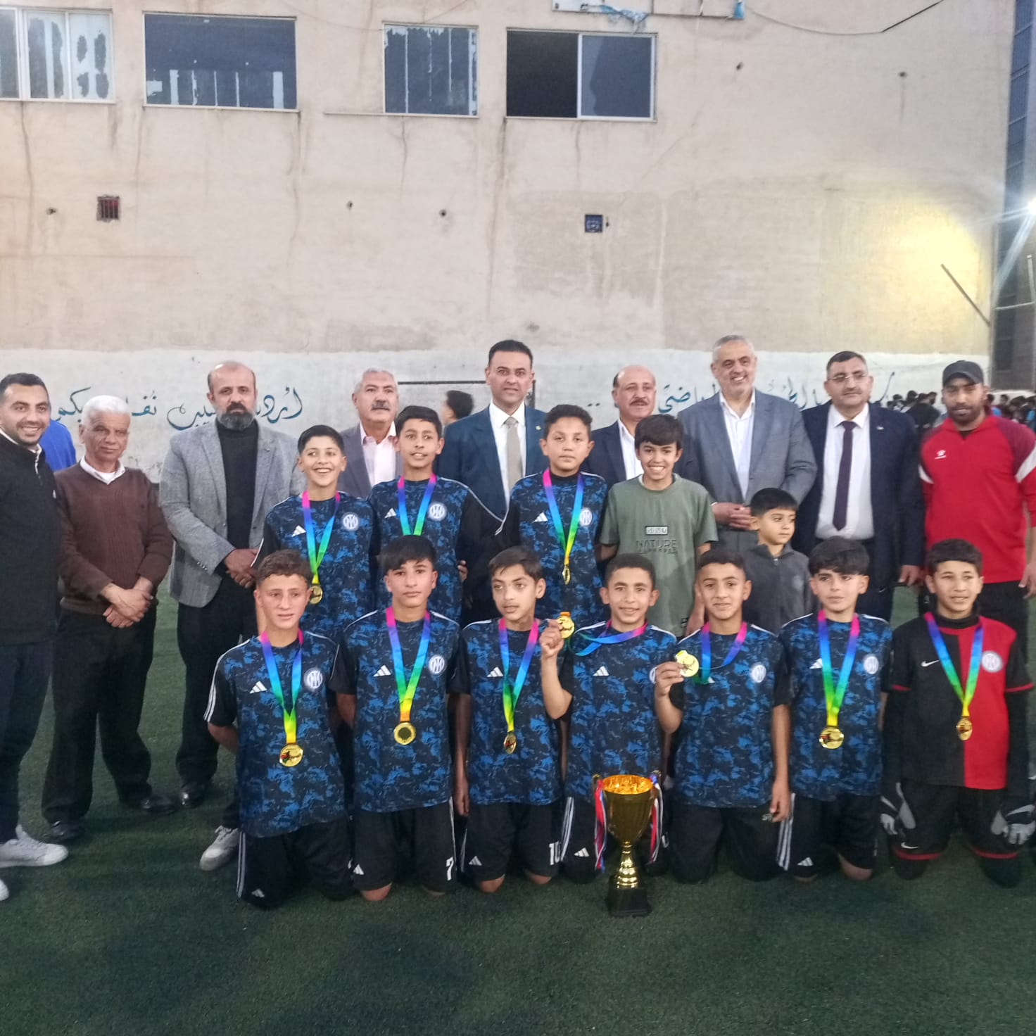 برعاية النائب وليد المصري ..  “أسود إنتر” يحسم نهائي نجوم النشامى الرمضانية